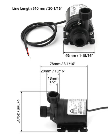 QWORK durable plastic body emphasizes long-lasting performance in aquatic features.