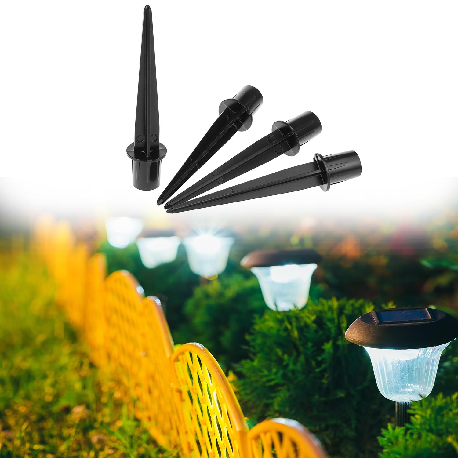 QWORK eight-pack outdoor stakes for simple, stable installation