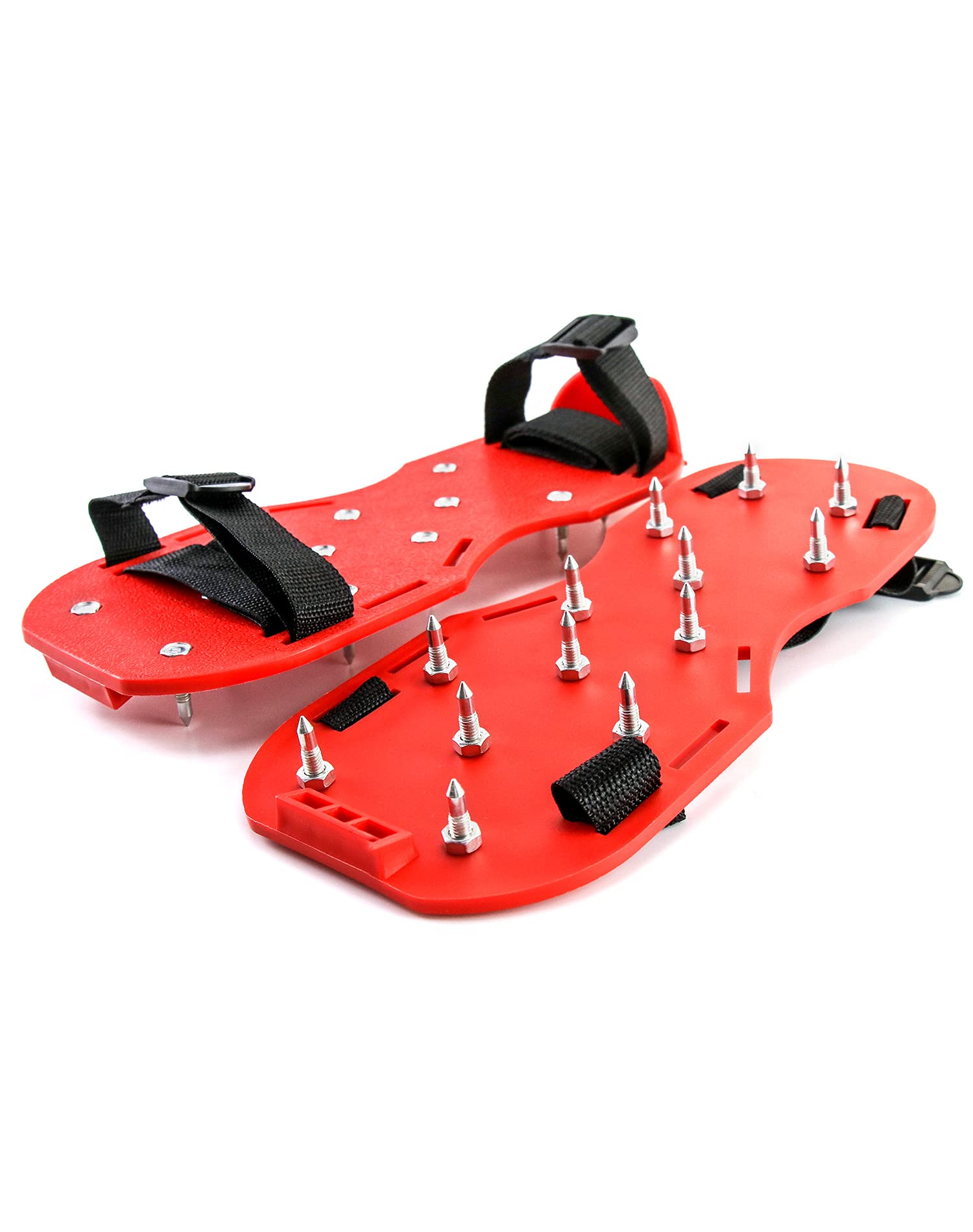 QWORK Epoxy Coating Spiked Shoes with adjustable straps for secure coating sessions.