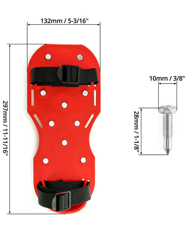 Rigid polypropylene base supports stable walking on epoxy surfaces.