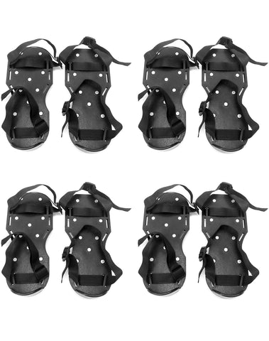 QWORK epoxy floor spiked shoes with adjustable straps for secure, comfortable fit.