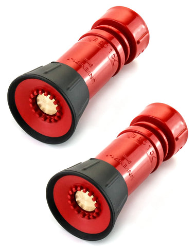 QWORK fire hose nozzle with 1-inch NPSH/NPT threads for reliable connection.