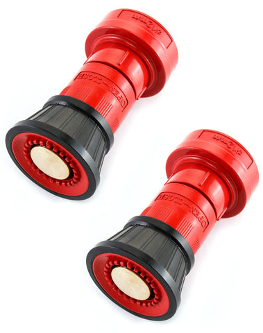 QWORK fire hose nozzle 2-inch constant-flow fog in action for precise dampening.