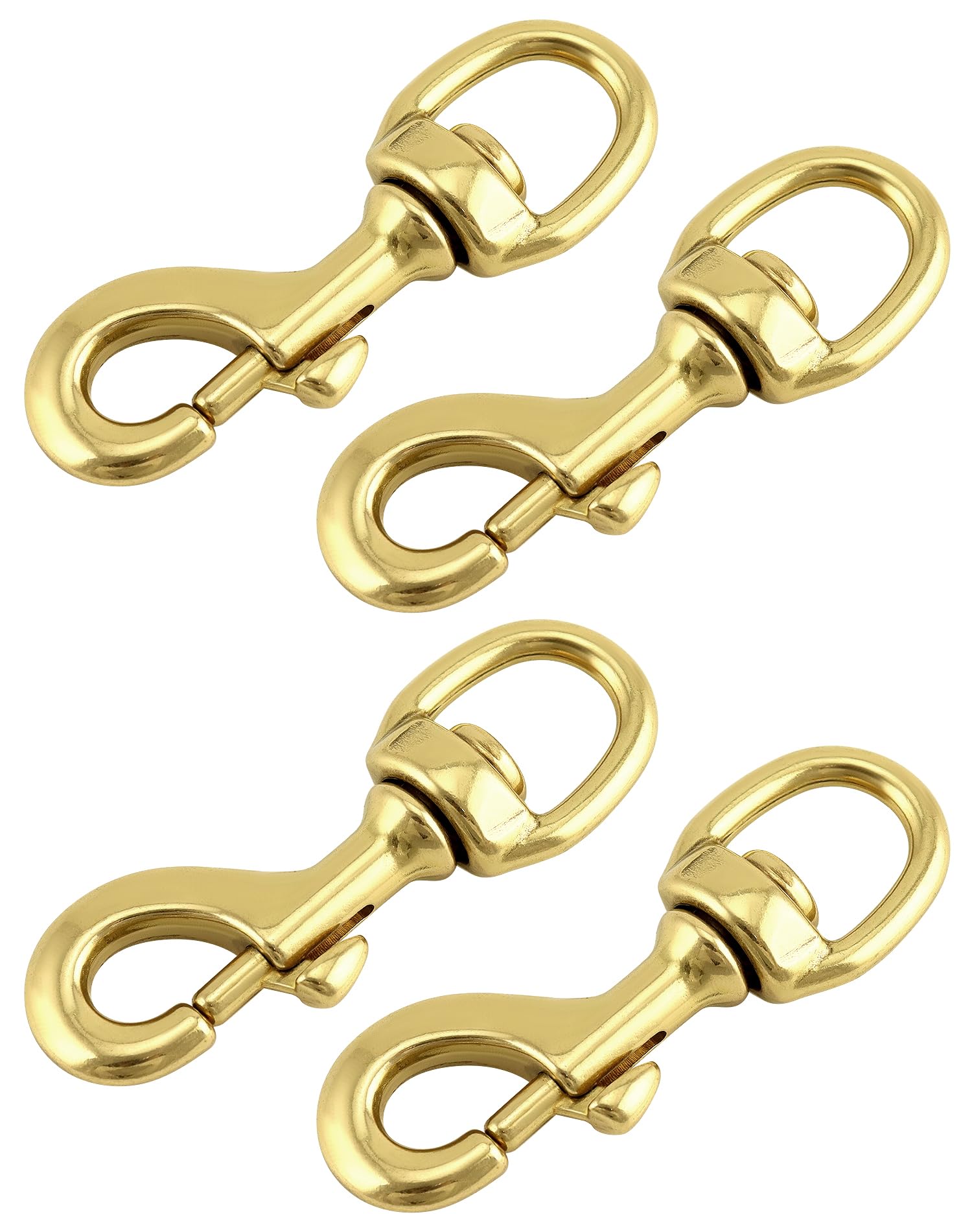 QWORK flag clip swivel brass used on flag poles for smooth rotation.