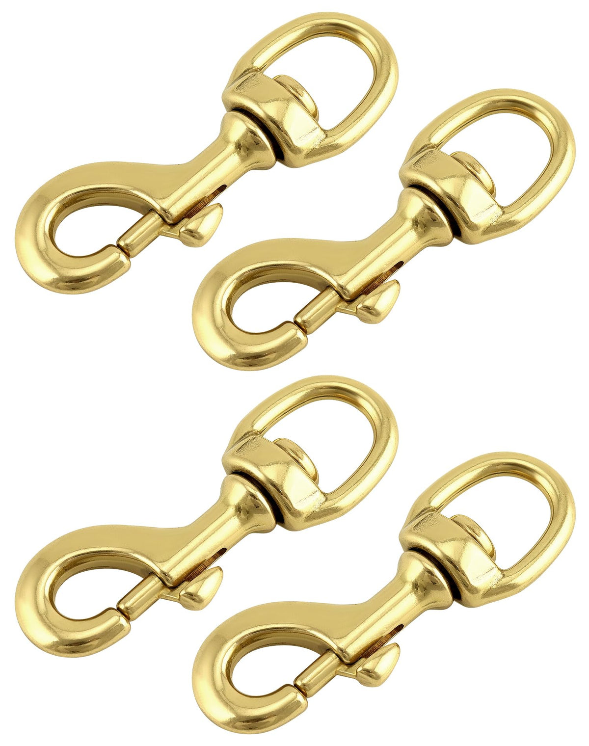 QWORK flag clip swivel brass used on flag poles for smooth rotation.