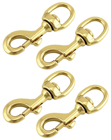 QWORK flag clip swivel brass used on flag poles for smooth rotation.