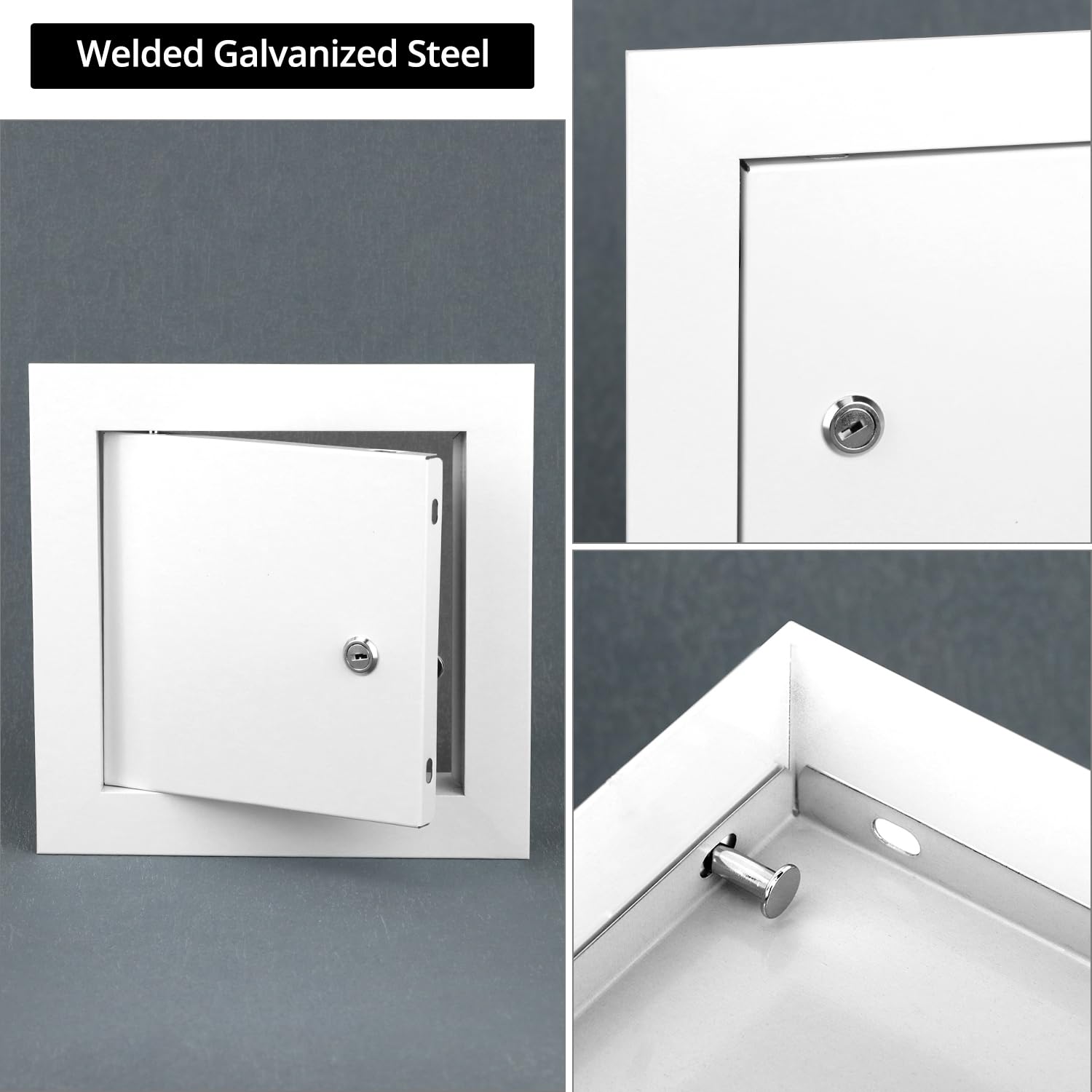 QWORK frame size 7.5 by 7.5 inches fits standard installation spaces.