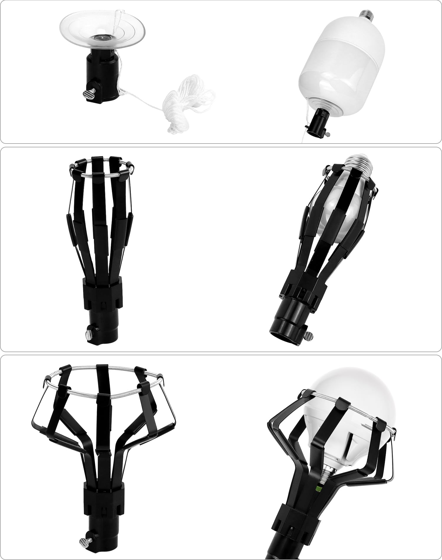 QWORK high-ceiling bulb change tool for safer indoor and outdoor fixtures