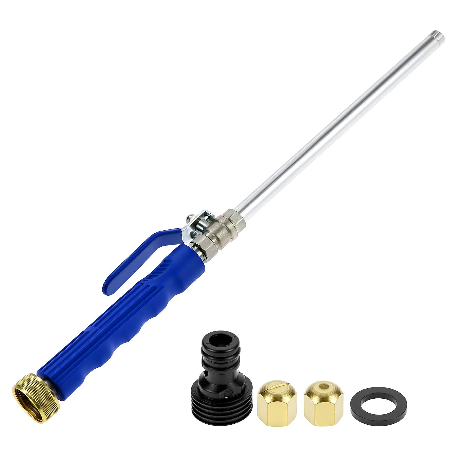 QWORK high-pressure wand with jet-tip for deep outdoor cleaning.