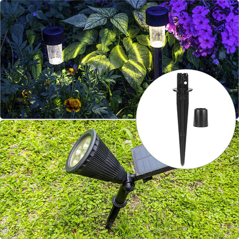 QWORK landscape and path lights attachment with secure stake
