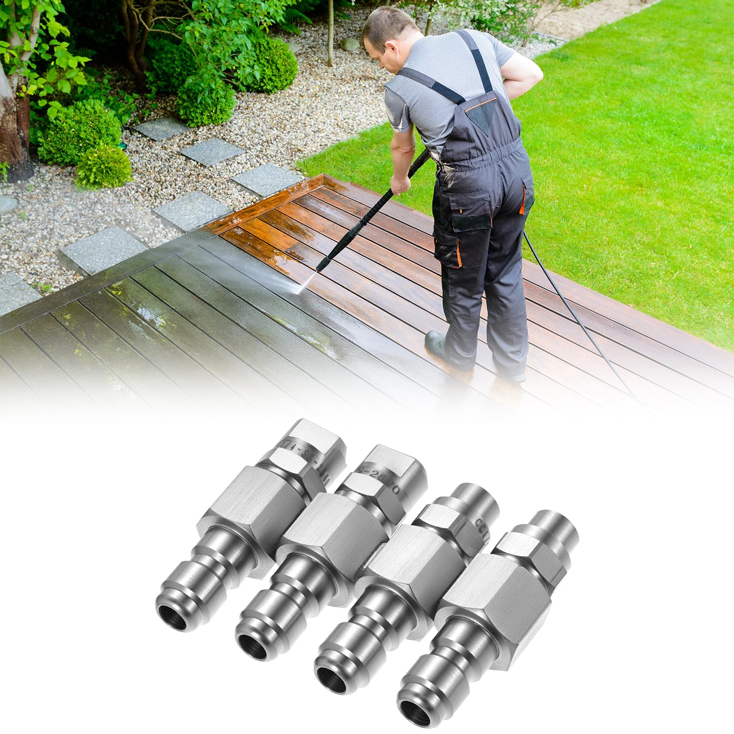 QWORK spray angles 0° and 25° for powerful and gentle cleaning.