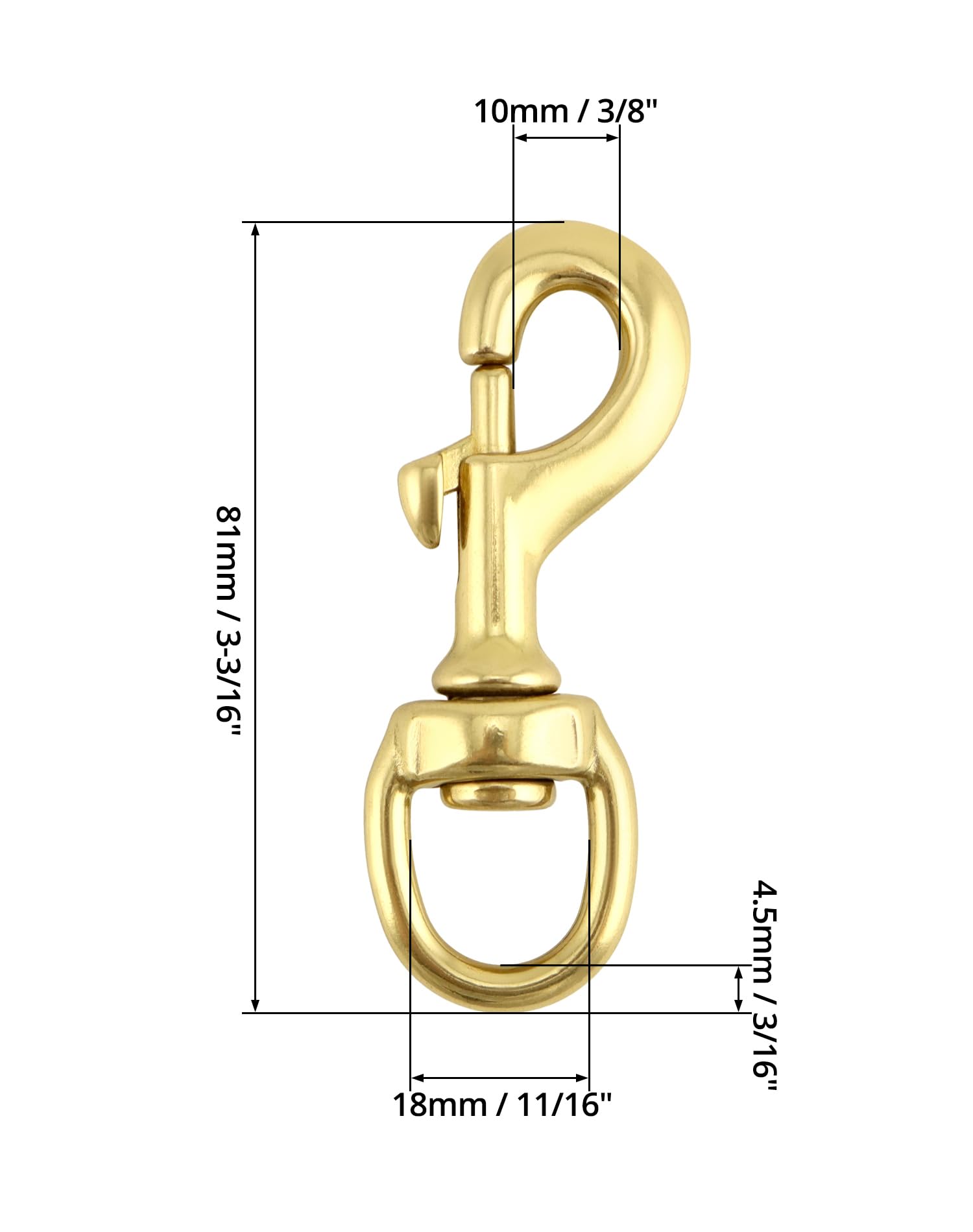 QWORK flag pole accessory clip versatile for crafts and pet gear.