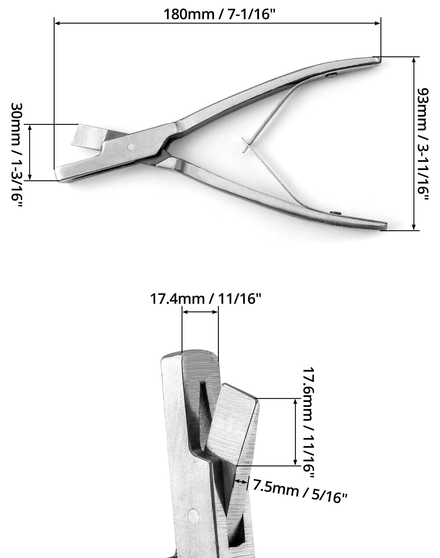 QWORK Pig Ear Tag Pliers packaging shows ready-to-use tool.