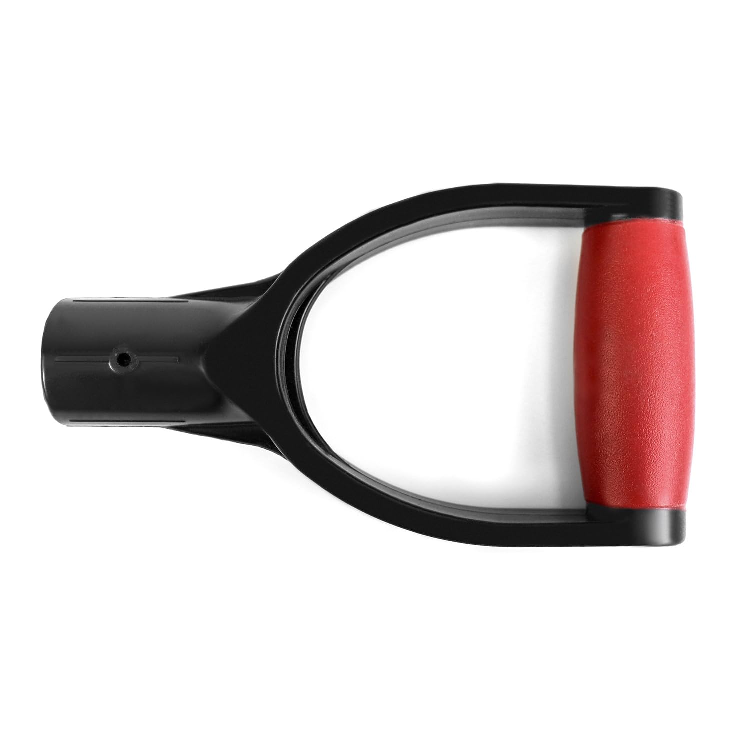 QWORK polypropylene spade handle shows durable, smooth surface for comfortable grip.