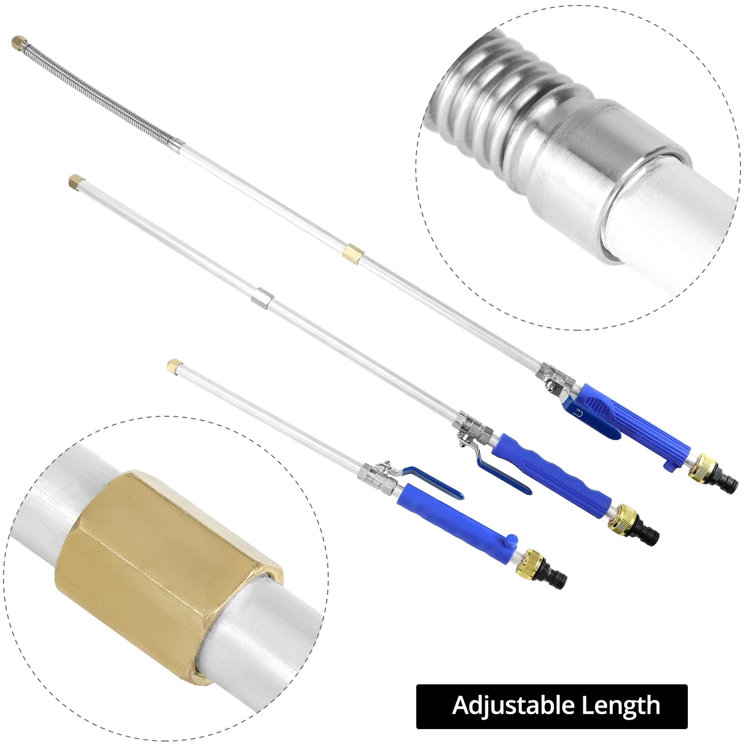 QWORK power washer nozzle jet for tough grime and quick rinse.