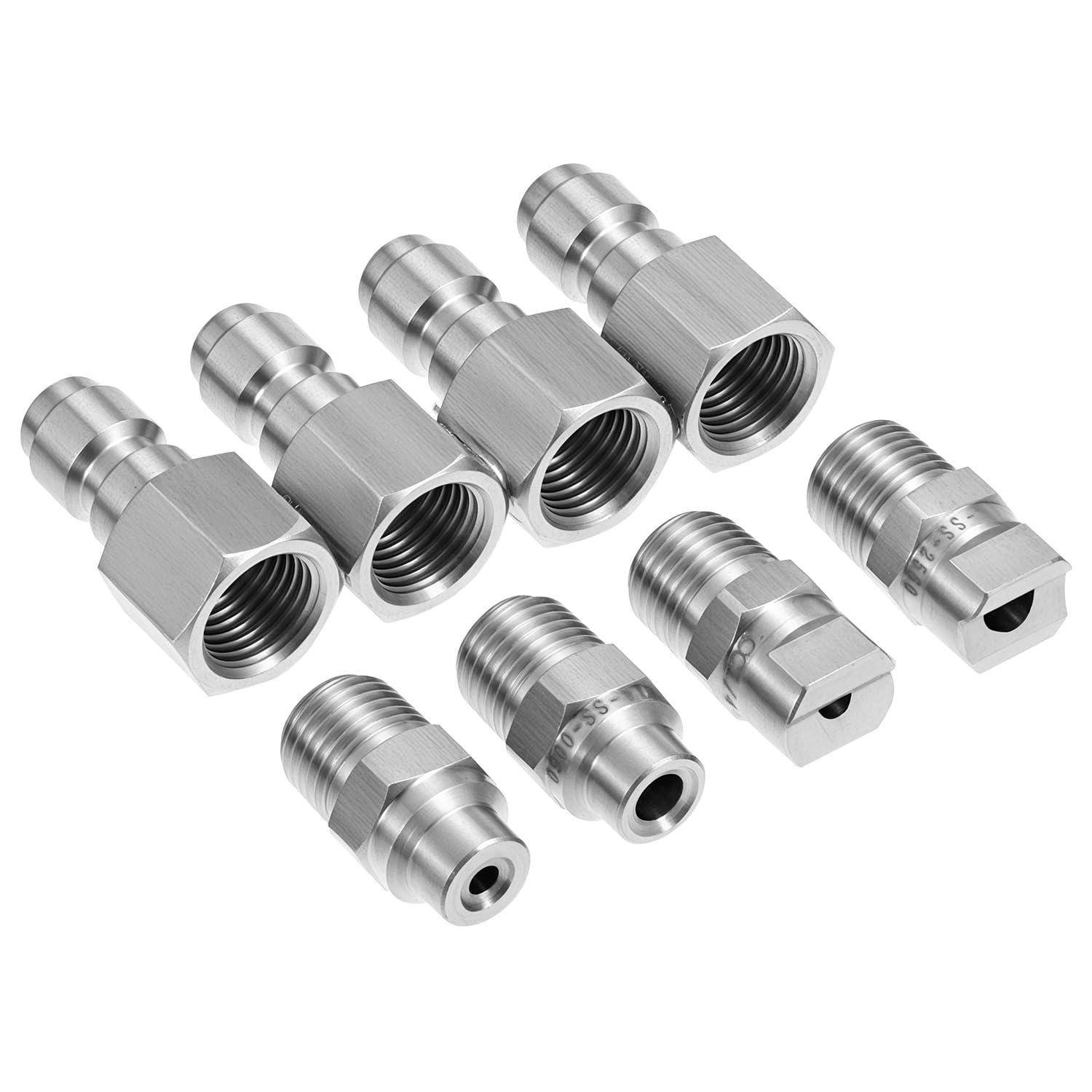 QWORK quick-connect 1/4-inch fitting enables fast tool changes.