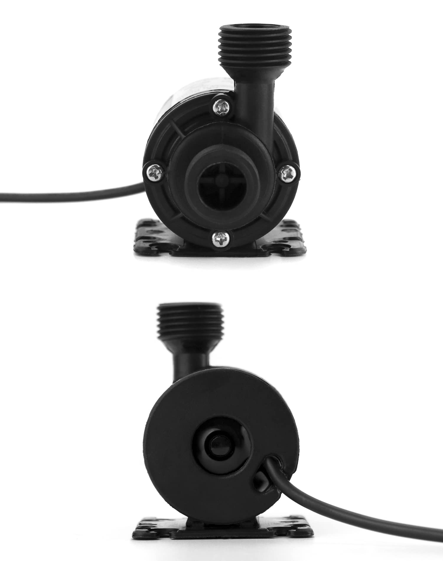 QWORK quiet operation pump highlights minimal noise for ambient outdoor settings.