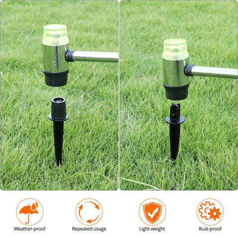 QWORK replacement nails for garden lights ease upgrades