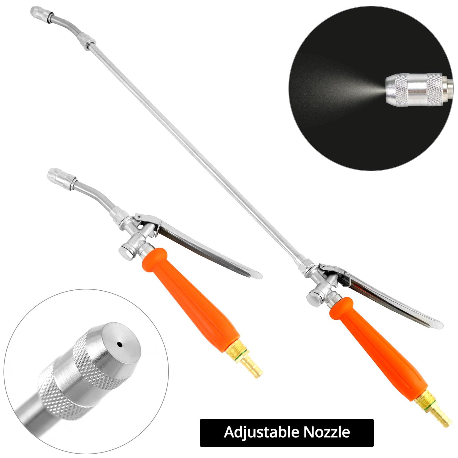 QWORK rubber grip with lockable switch for secure operation