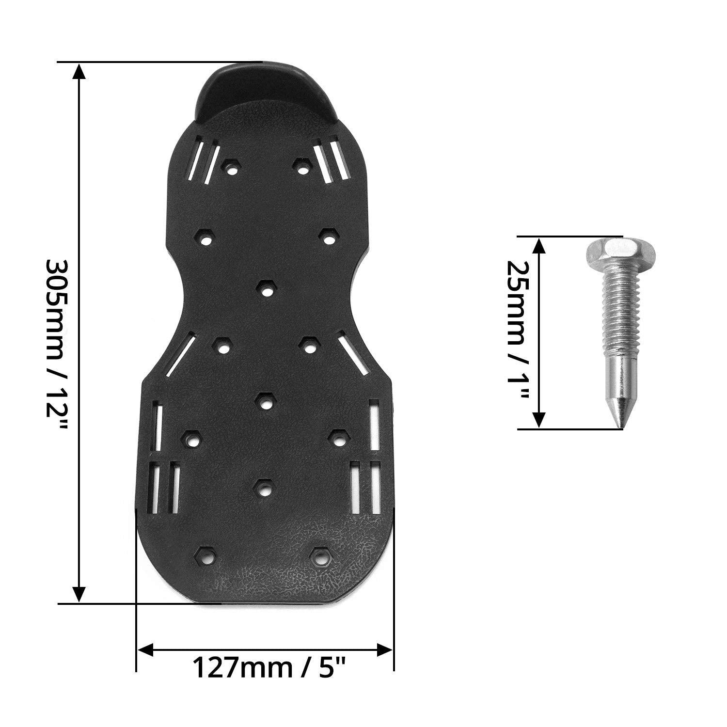 Snap-lock buckle close-up showing secure fastening on QWORK Spiked Shoes.
