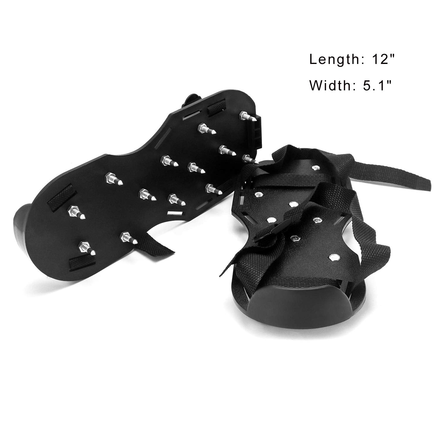 Durable polypropylene shell of QWORK Spiked Shoes resists solvents and stands up to daily use.