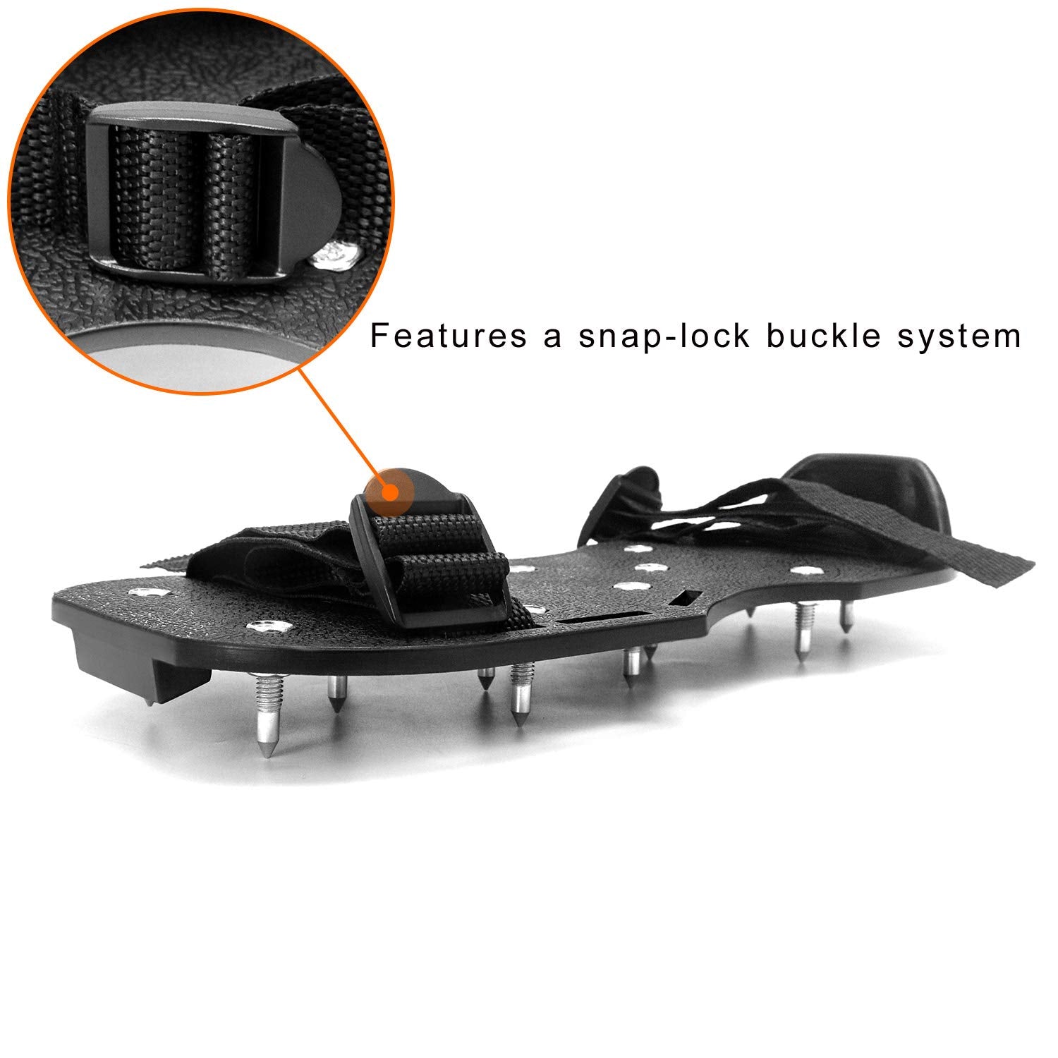 Unisex fit of QWORK Spiked Shoes supports both men and women during long wear.