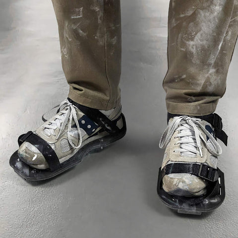 Comfortable wear on QWORK Spiked Shoes enables steady movement on challenging surfaces.