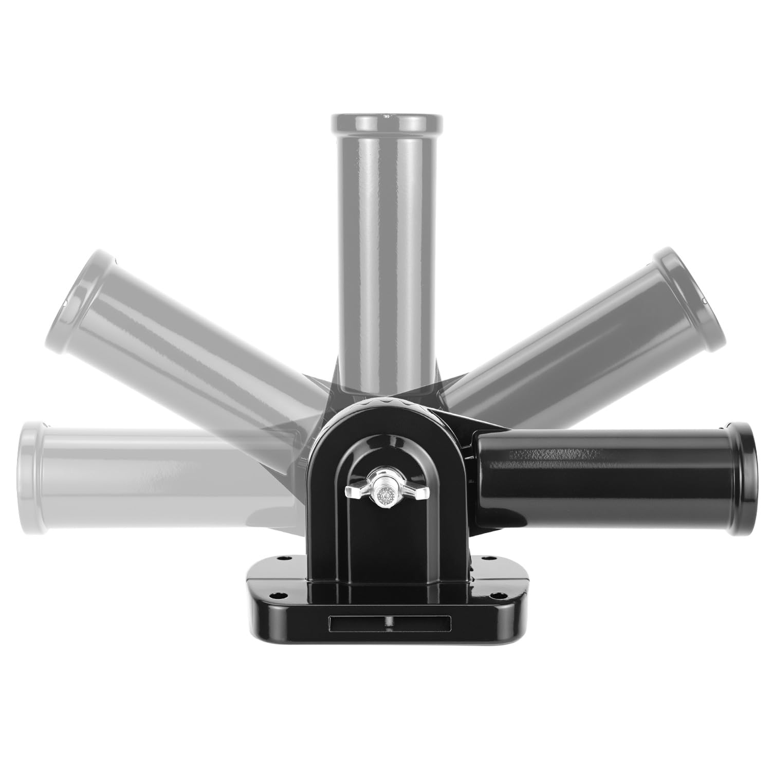QWORK two-pack flag pole holders for dual-pole arrangements.