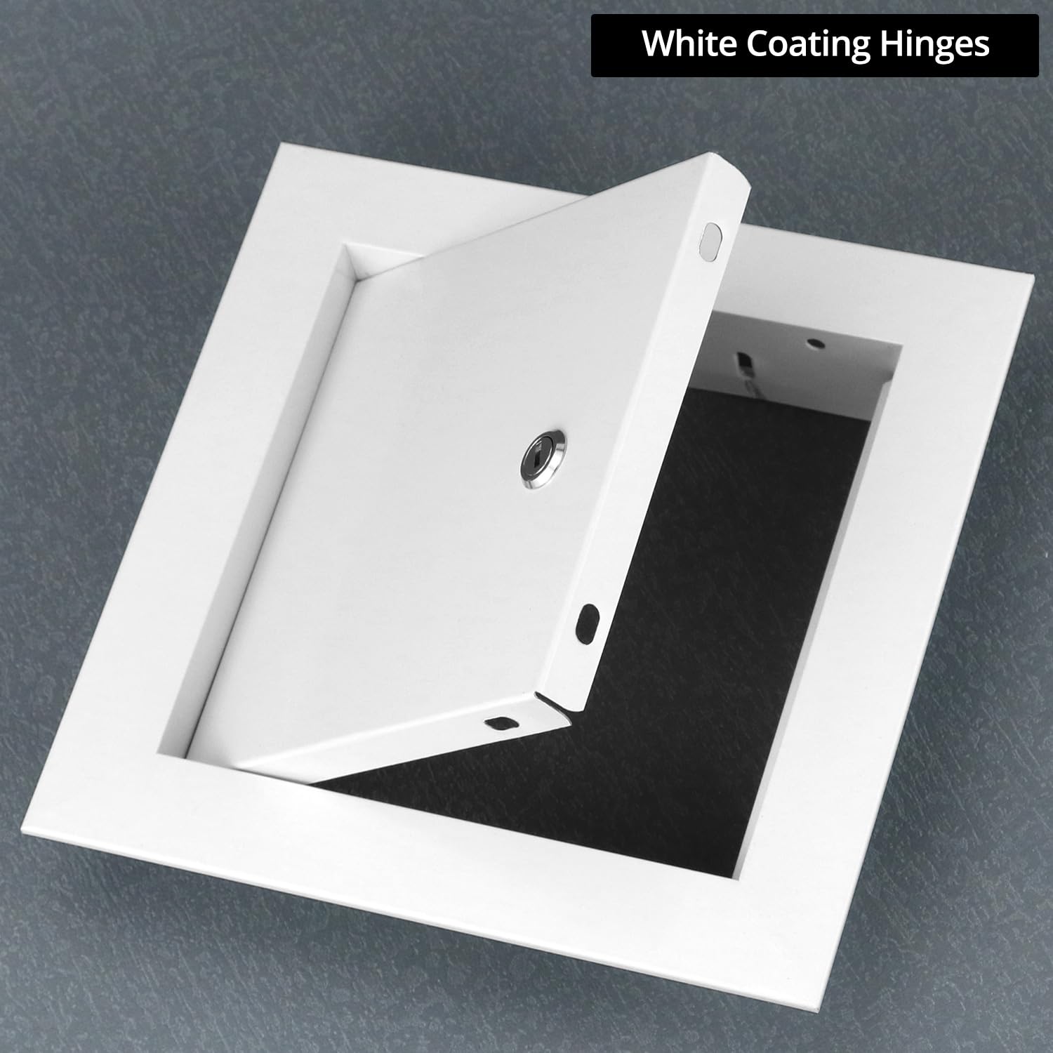 QWORK wall cutout 5.8 by 5.8 inches for standard openings.