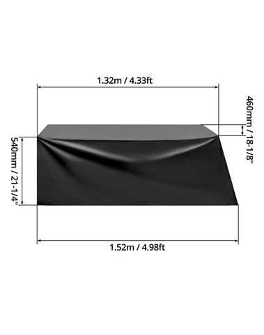 QWORK weight bench cover handle for easy transport and quick setup.