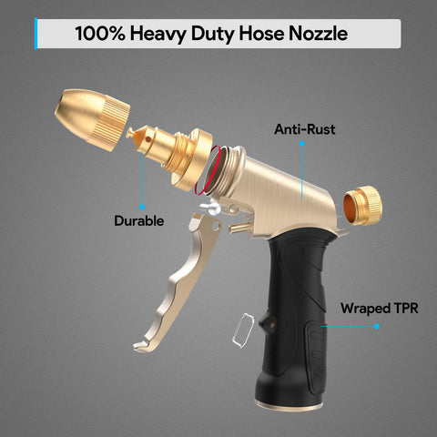 Qxiaozhan heavy-duty nozzle with anti-leakage design prevents drips during use.