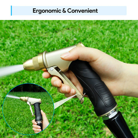 Qxiaozhan outdoor garden nozzle ready for lawn care, car washing, and pet cleaning.