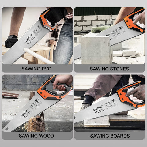 QYQRQF anti-slip TPR handle reduces fatigue during extended use.