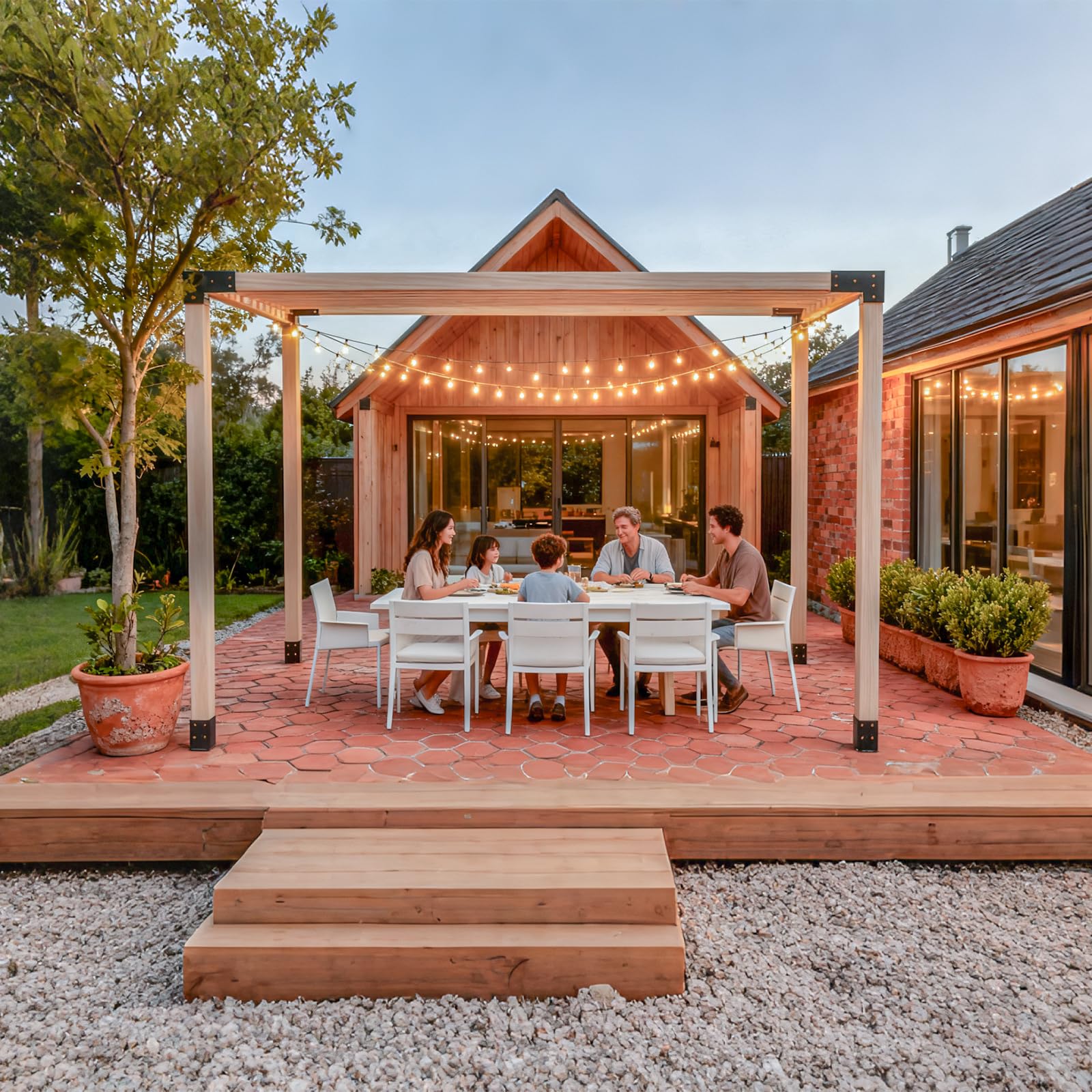 QZER brackets ideal for pergolas, gazebos, sheds, and garden furniture.