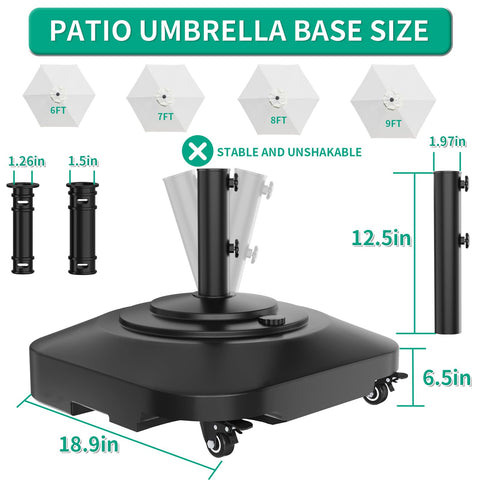 QZER base with wheel locks and brakes for secure positioning.