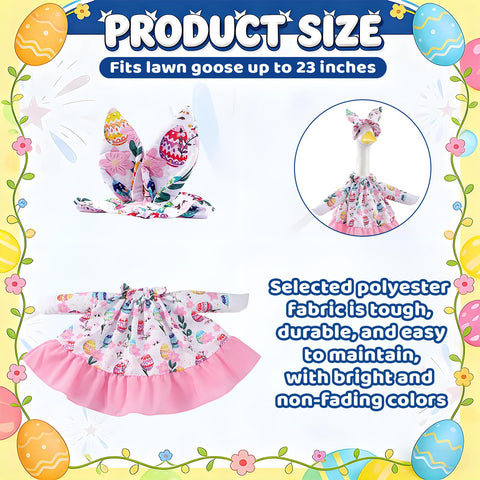 QZHPTBU pink ruffle skirt adds whimsy to 23-24 inch garden geese