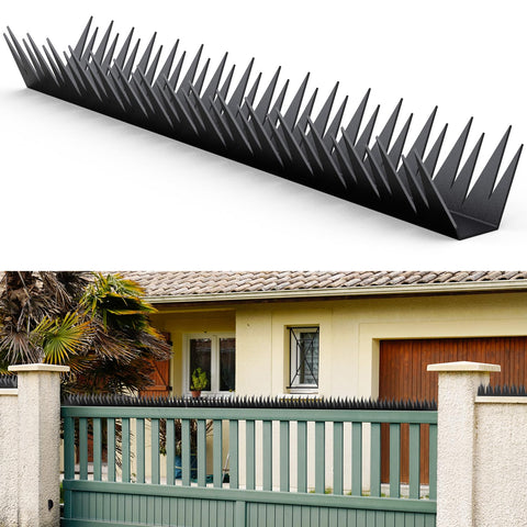 Secures fencing around chicken coop and garden
