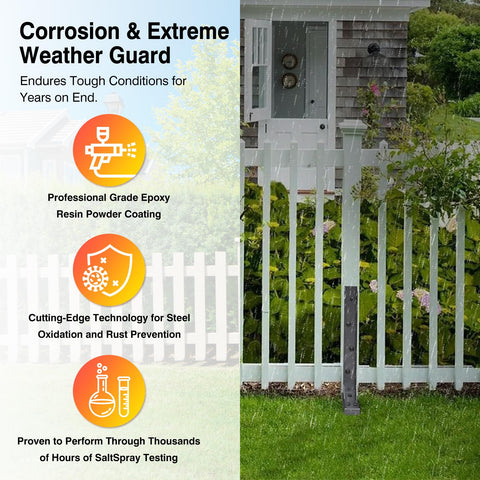 QZXRKEJI outdoor fence stability with versatile repair stakes.
