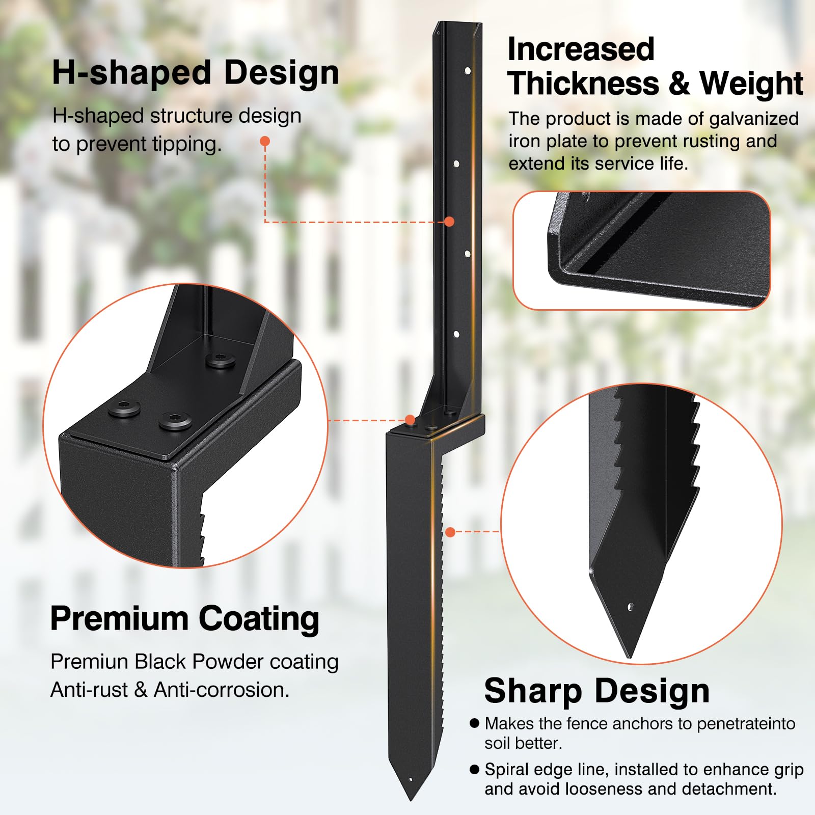 QZXRKEJI tilted-post straightening with anchor stakes for stability.