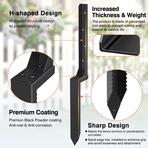 QZXRKEJI tilted-post straightening with anchor stakes for stability.