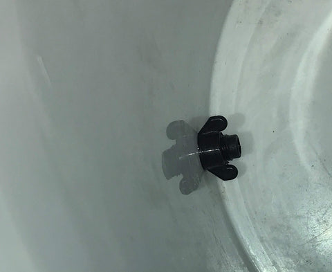Rabbitnipplescom gravity-feed setup in use with 5/16 tubing