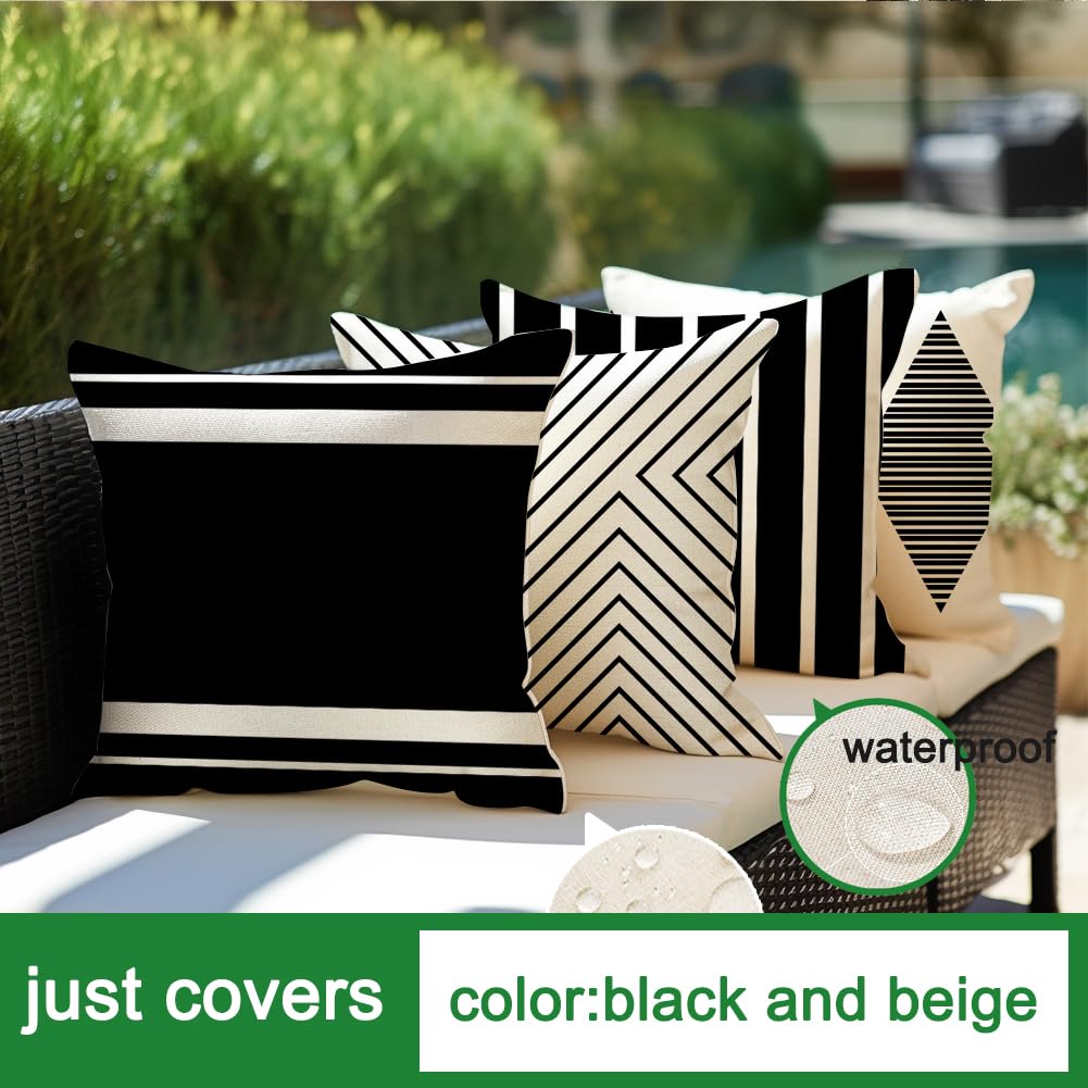 RABUSOFA boho design pillow cover enhances outdoor decor