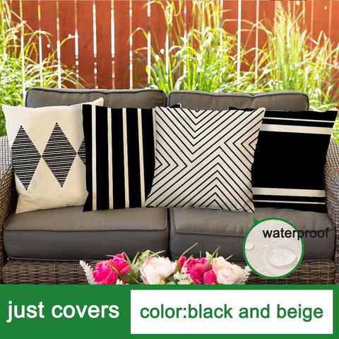 RABUSOFA boho pillow cover close-up highlighting hidden color-matched zipper.