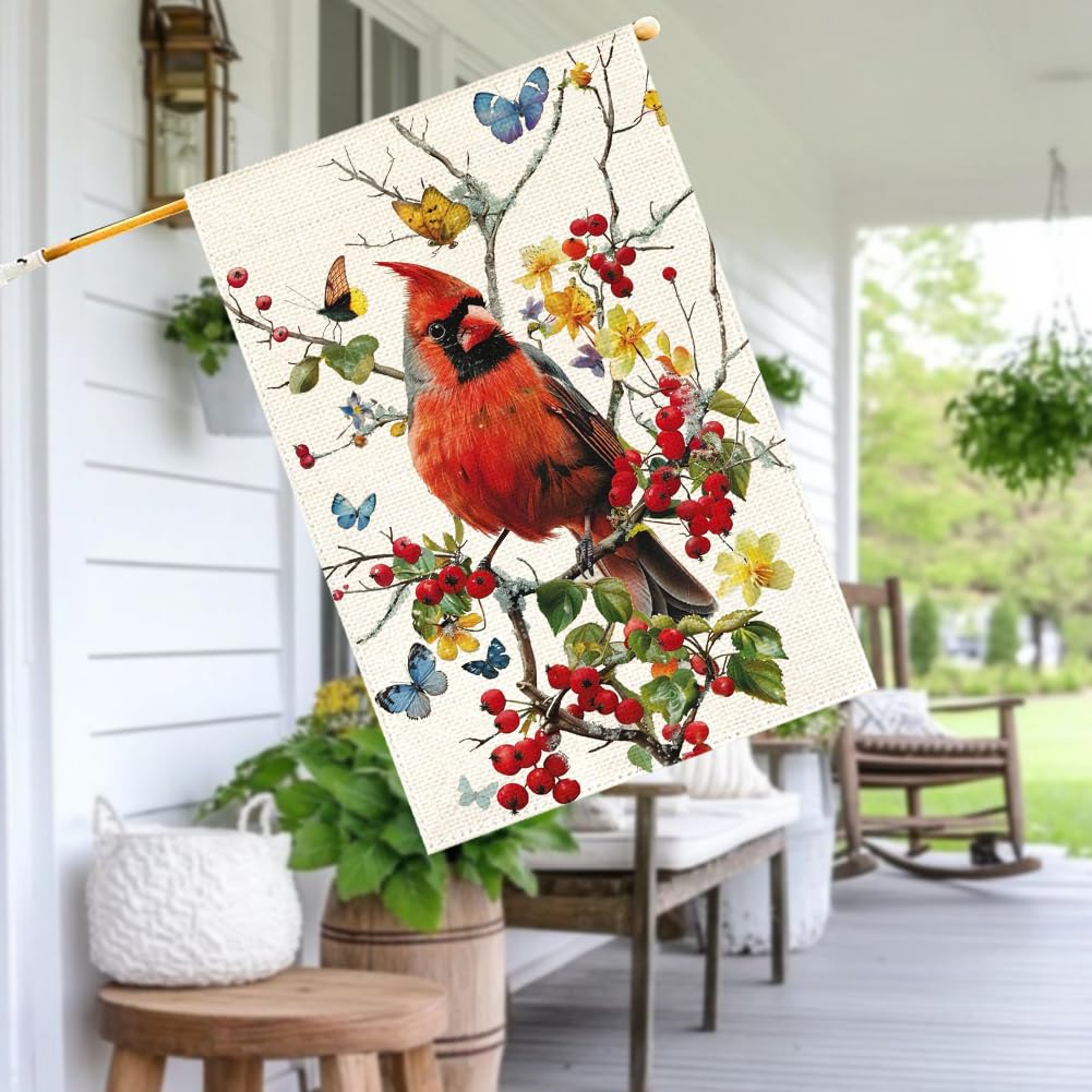 RABUSOFA Cardinal flag machine-washable for simple cleanup