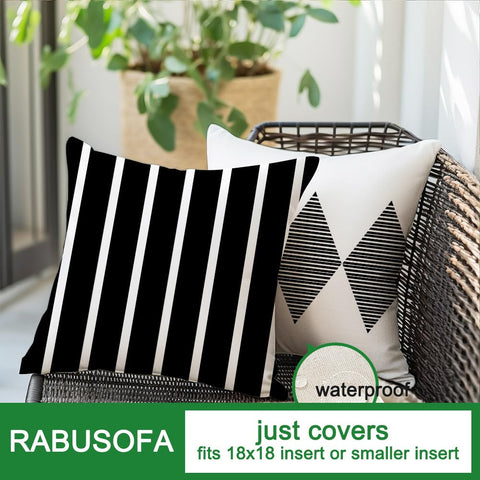 RABUSOFA decor shot on patio couch illustrating versatile outdoor use.