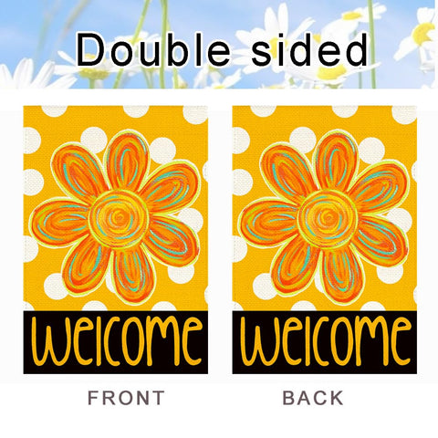 RABUSOFA decorative garden flag enhances patios, porches, and gardens