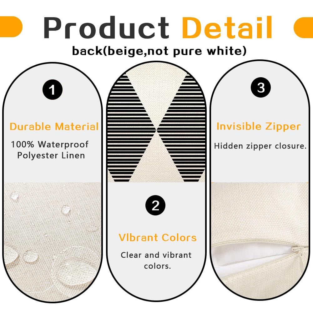 Four-piece RABUSOFA pillow cover set ready to refresh cushions