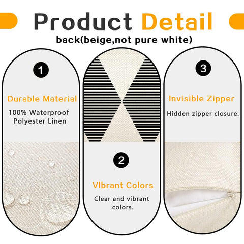 Four-piece RABUSOFA pillow cover set ready to refresh cushions