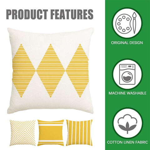 RABUSOFA outdoor pillow cover 18x18, four-pack refreshes furniture