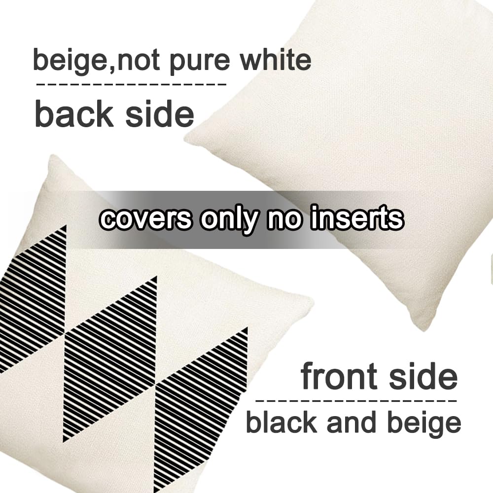 RABUSOFA outdoor pillow cover 18x18 back view showcasing waterproof, durable fabric.